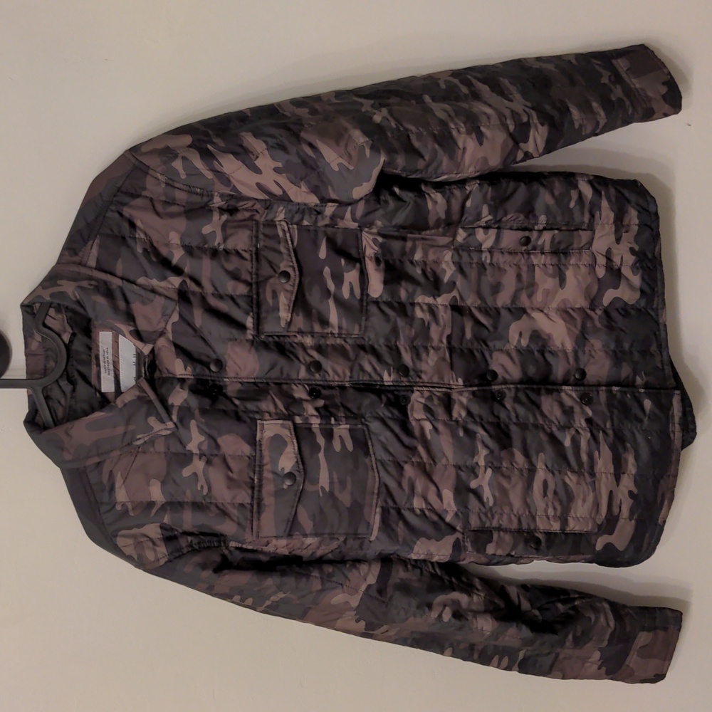 Goodfellow Invisible Camo Shirt Jacket Insulated Water Resistant